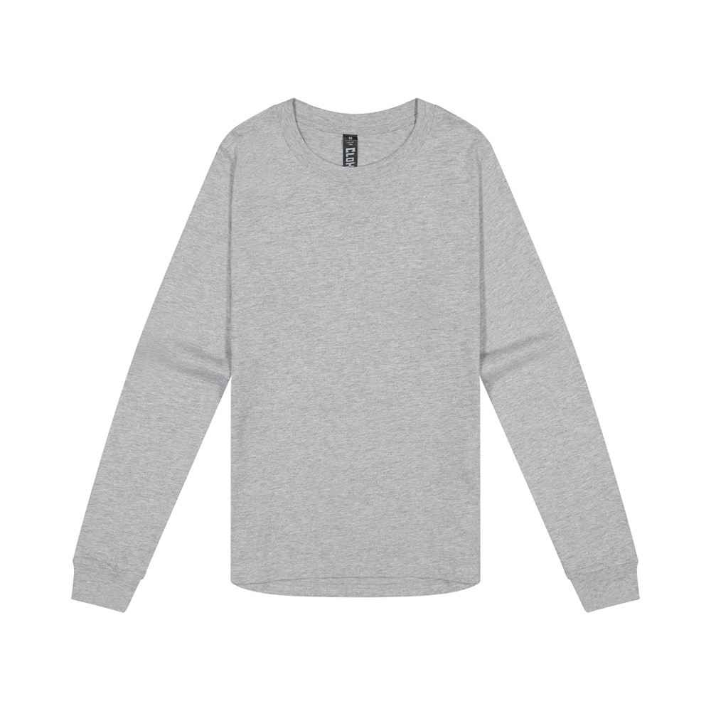 [T404-GM-8] T404 - Loafer Tee - Womens (8, Grey Marle)