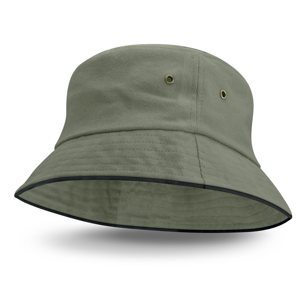 Bondi Bucket Hat - Black Sandwich Trim - 115493