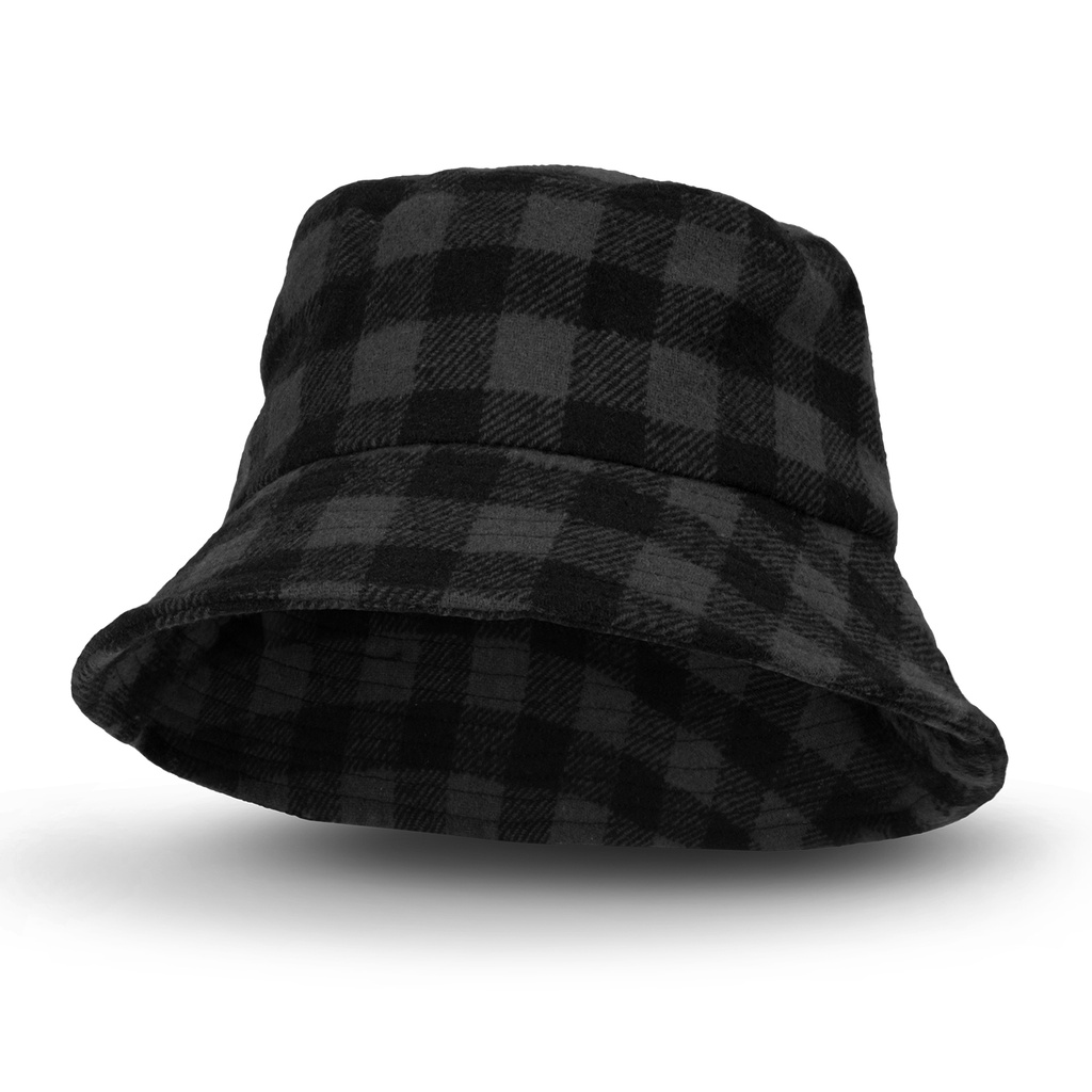 [125076] Fiordland Bucket Hat - 125084 (LARGE, Black/Grey)