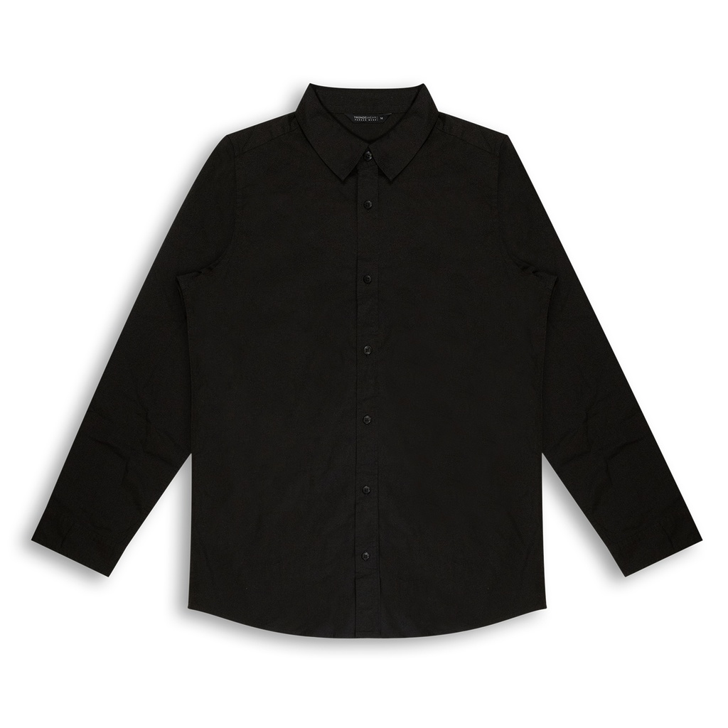 [123390] TRENDSWEAR Parker Men's Poplin Shirt - 123607 (XS, Black)
