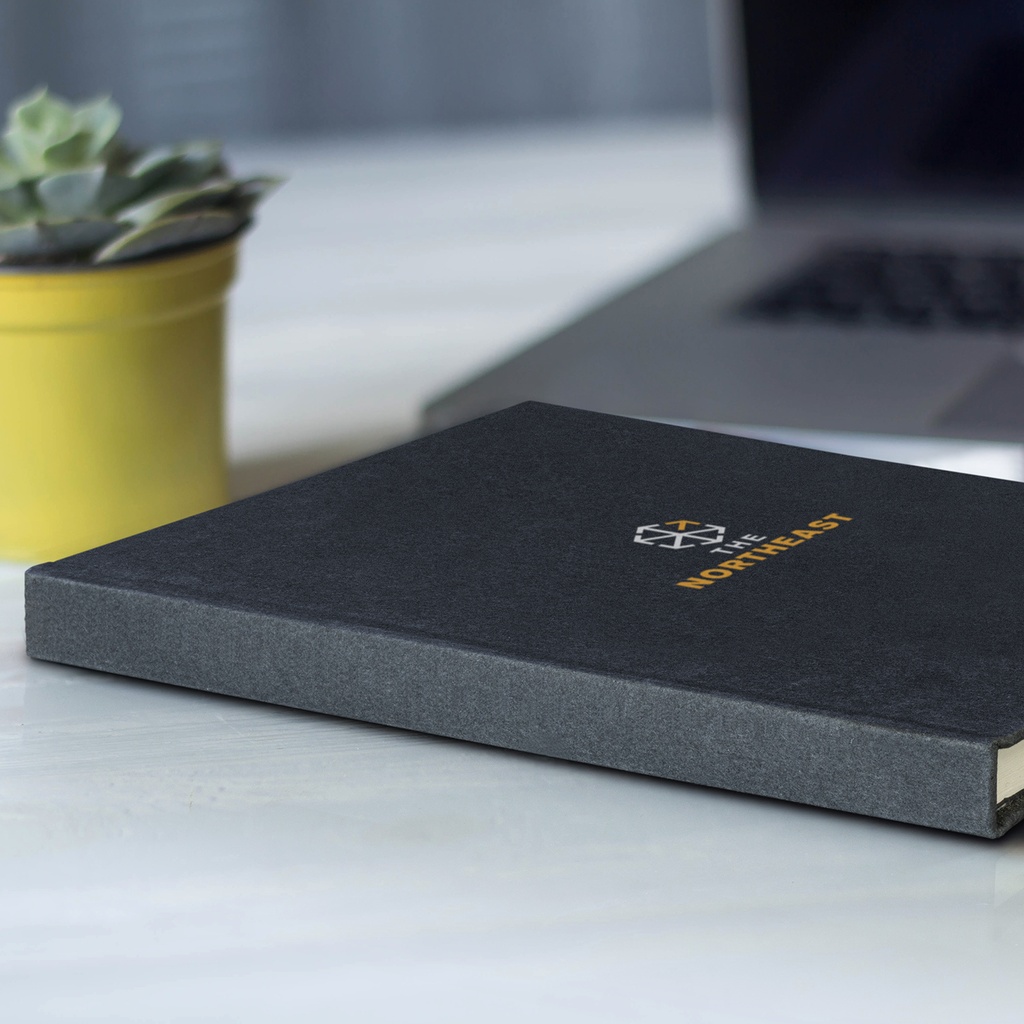 Recycled Cotton Hard Cover Notebook - 123146